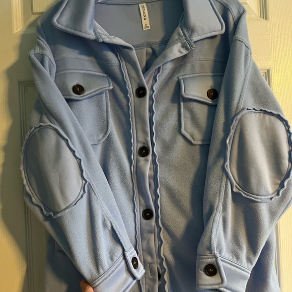 Zenana Oversized Fleece Shacket - Picture 3 of 5